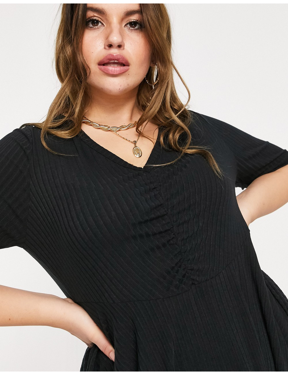 Yours ribbed tunic blouse...