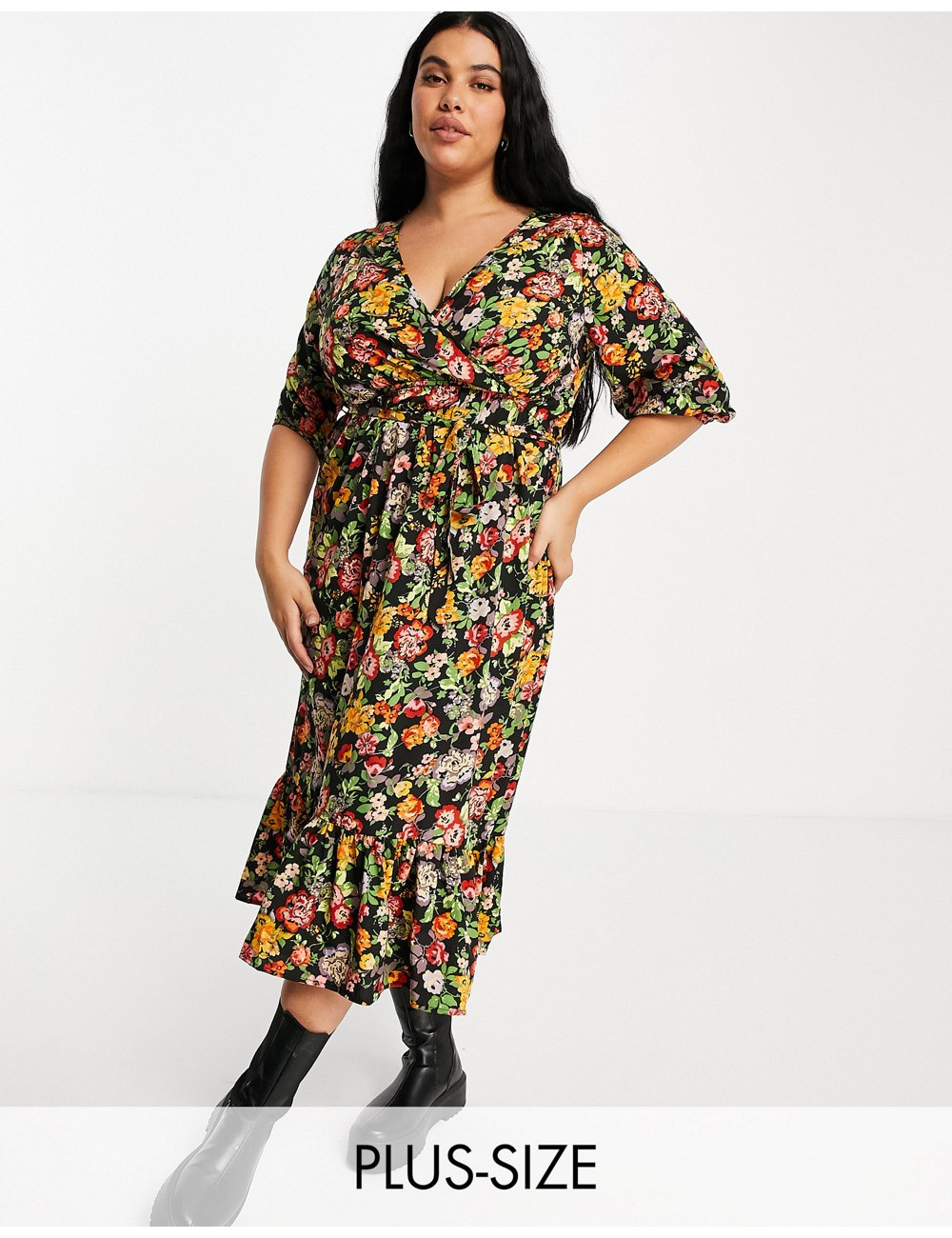 Yours wrap front midi dress...