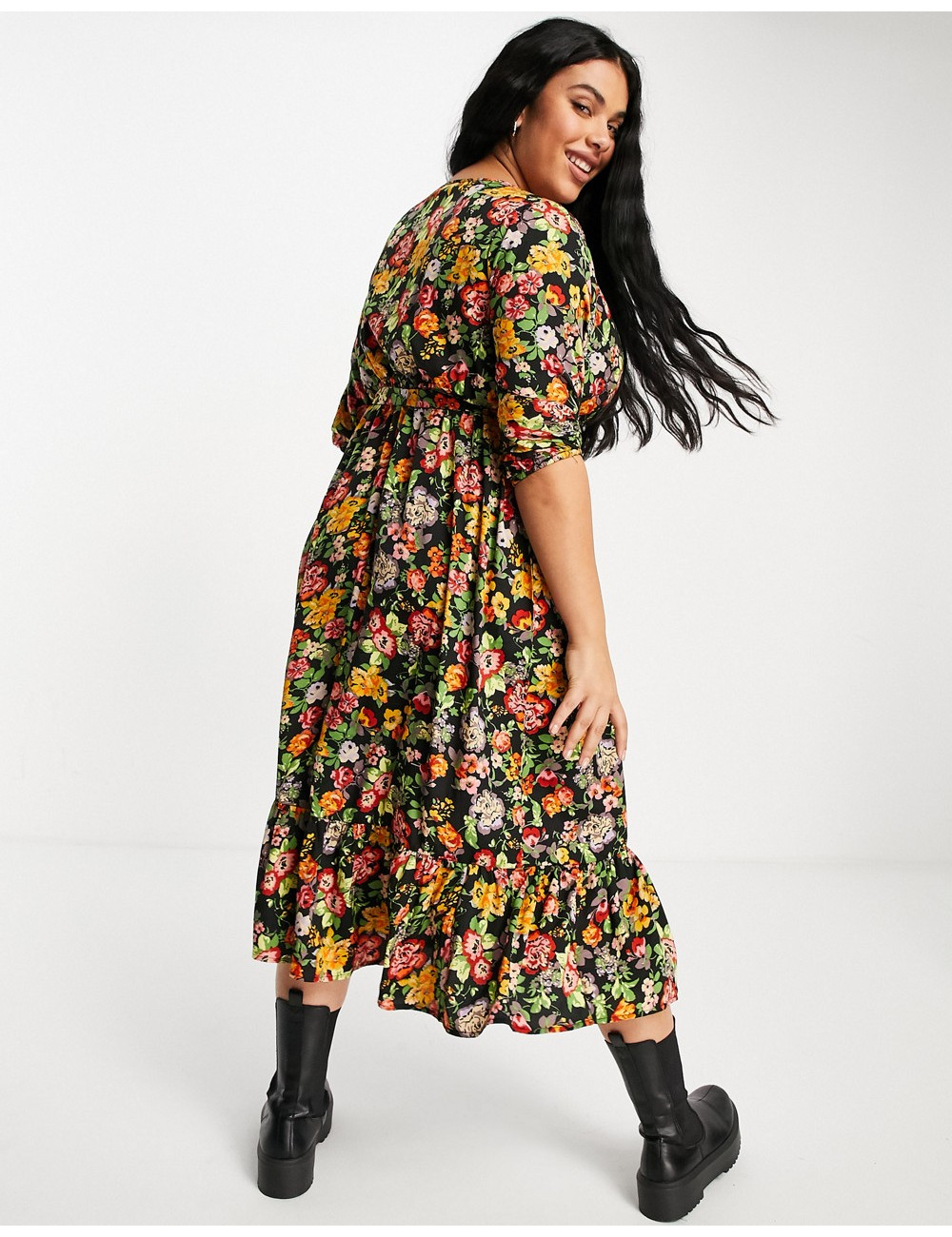 Yours wrap front midi dress...