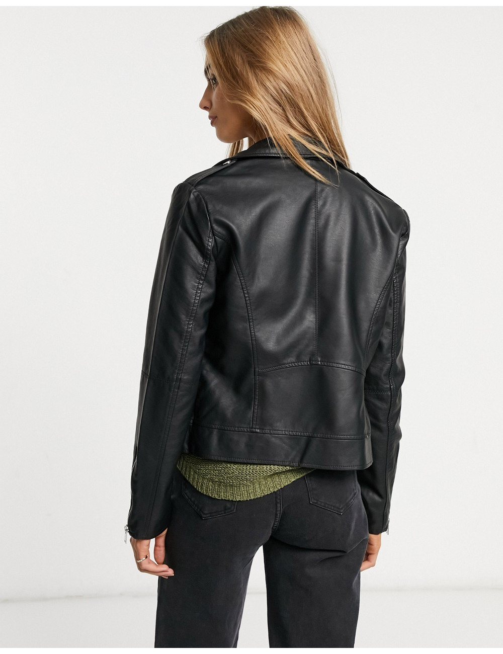 Vila leather look jacket in...