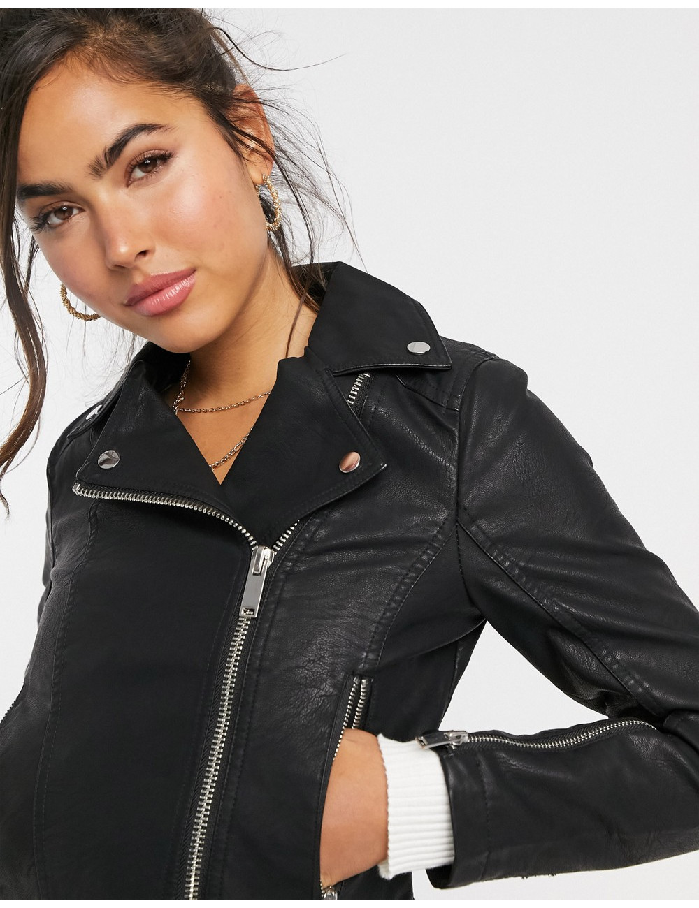 Miss Selfridge faux leather...