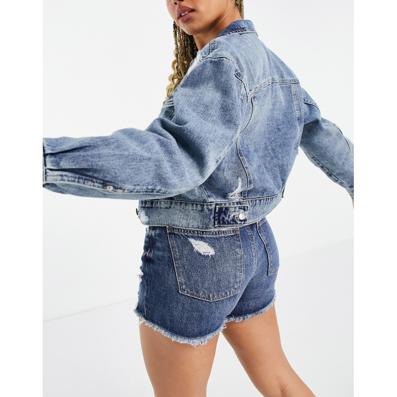 Only denim jacket with...