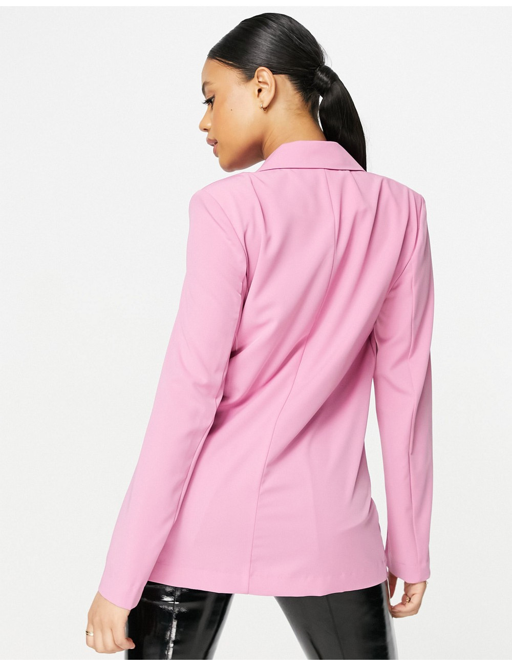 Vila tailored blazer in pink