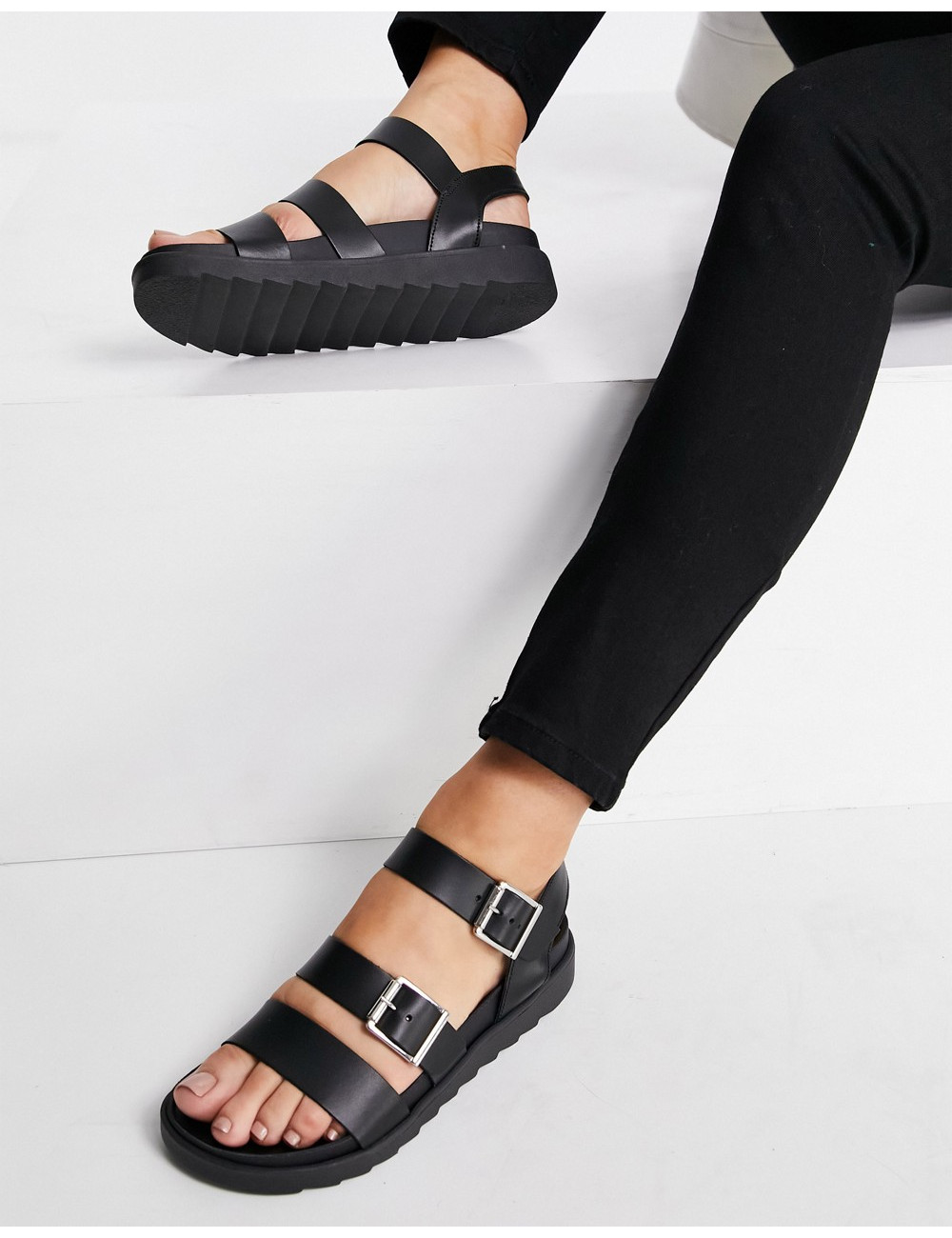 schuh Chaser leather chunky...