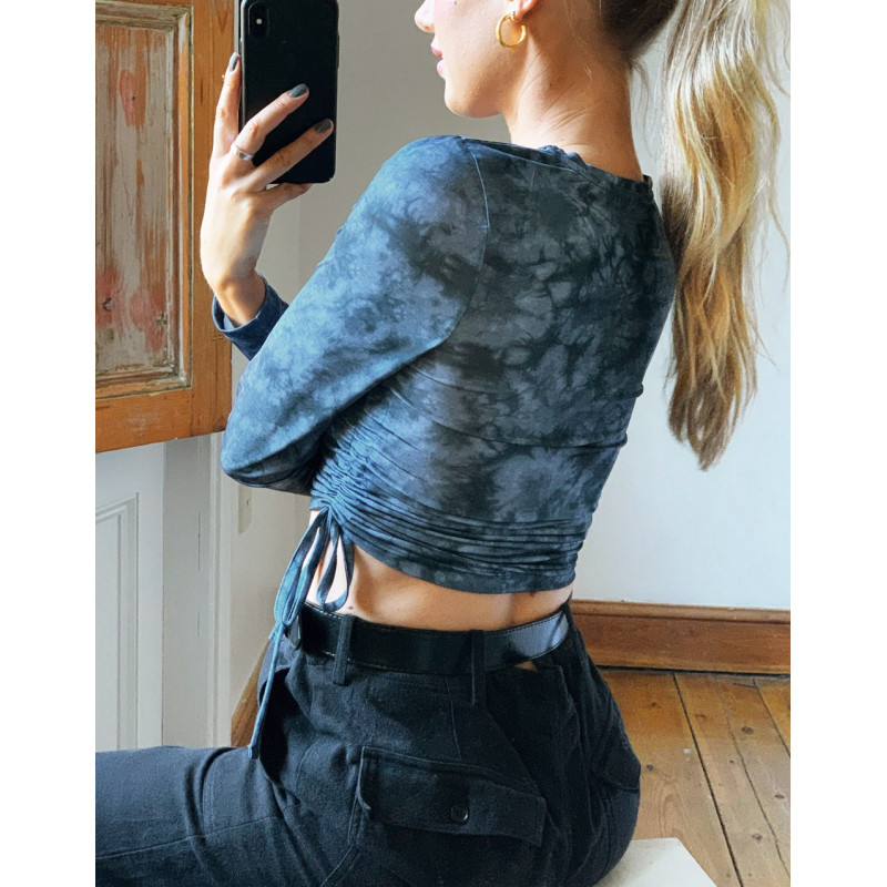 ASOS DESIGN fitted top with...
