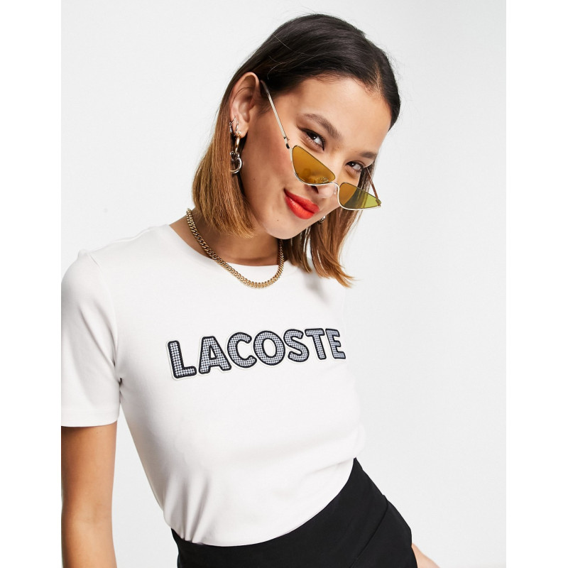 Lacoste text logo sleeve...