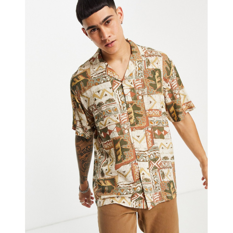 Pull&Bear shirt with brown...