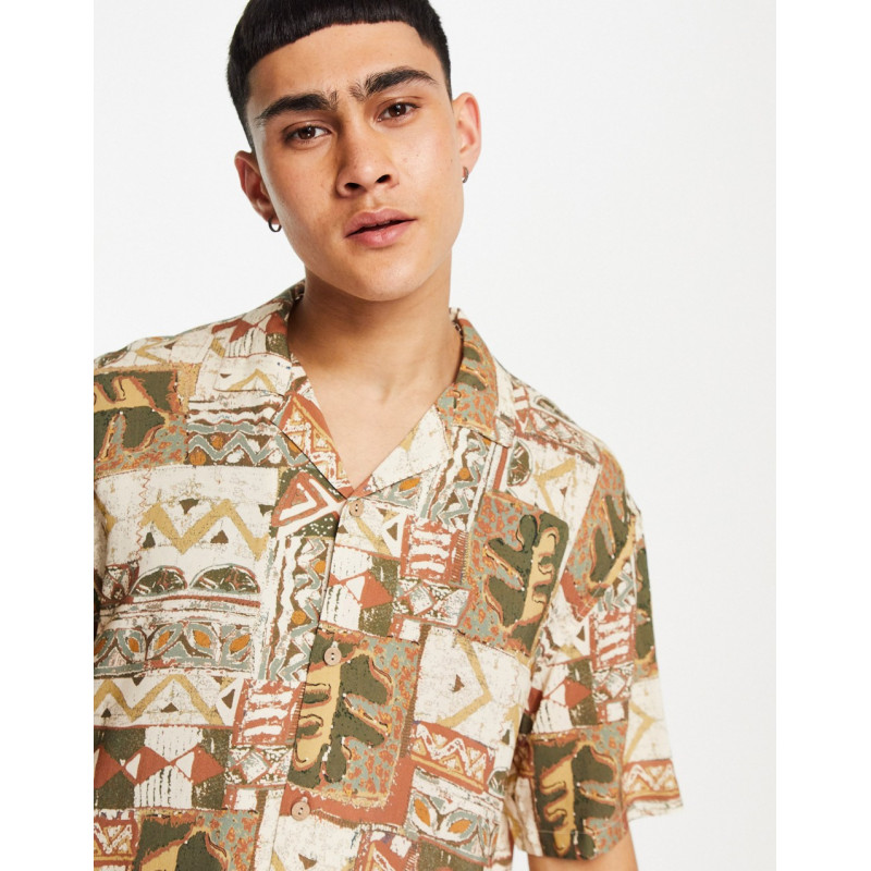 Pull&Bear shirt with brown...