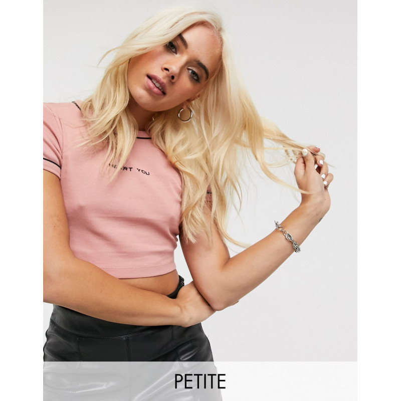Topshop Petite t-shirt with...