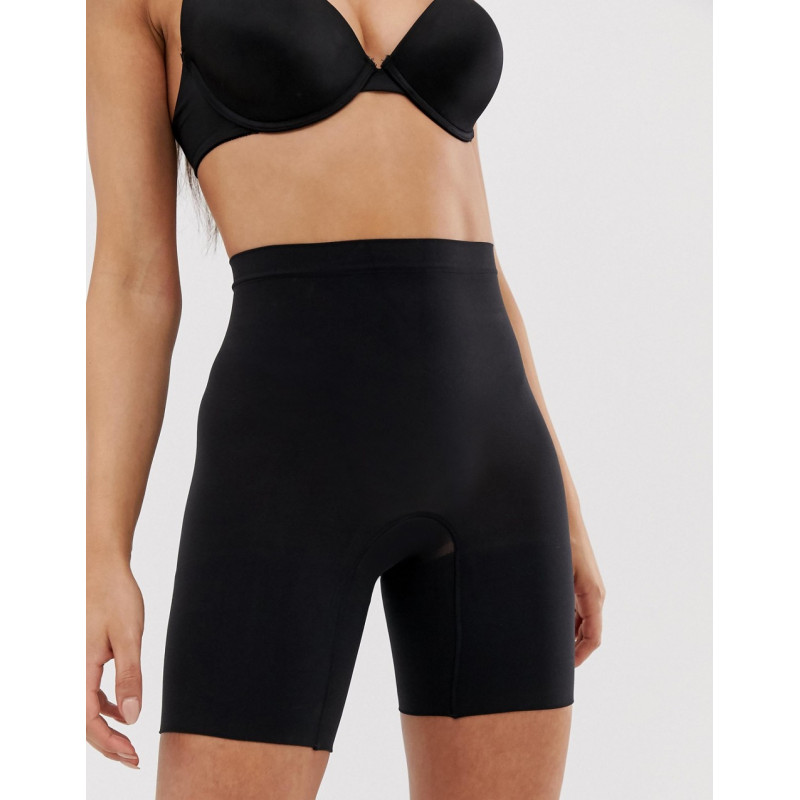 Spanx Oncore high-waisted mid-thigh super firm shaping short in black