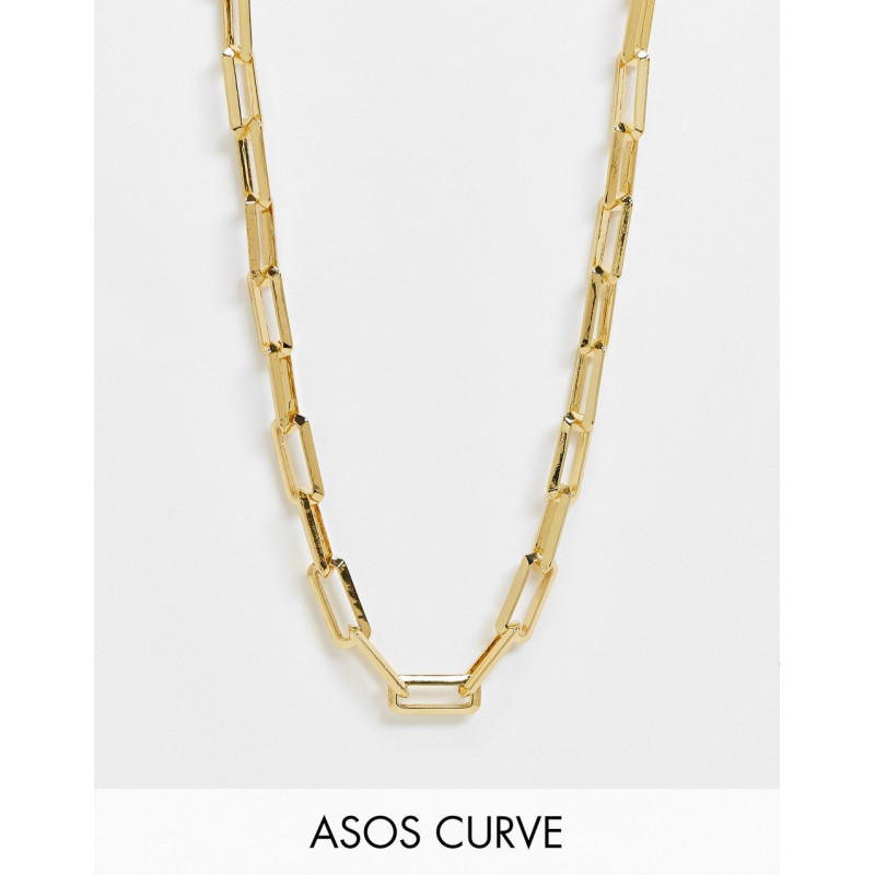 ASOS DESIGN Curve 14k gold...