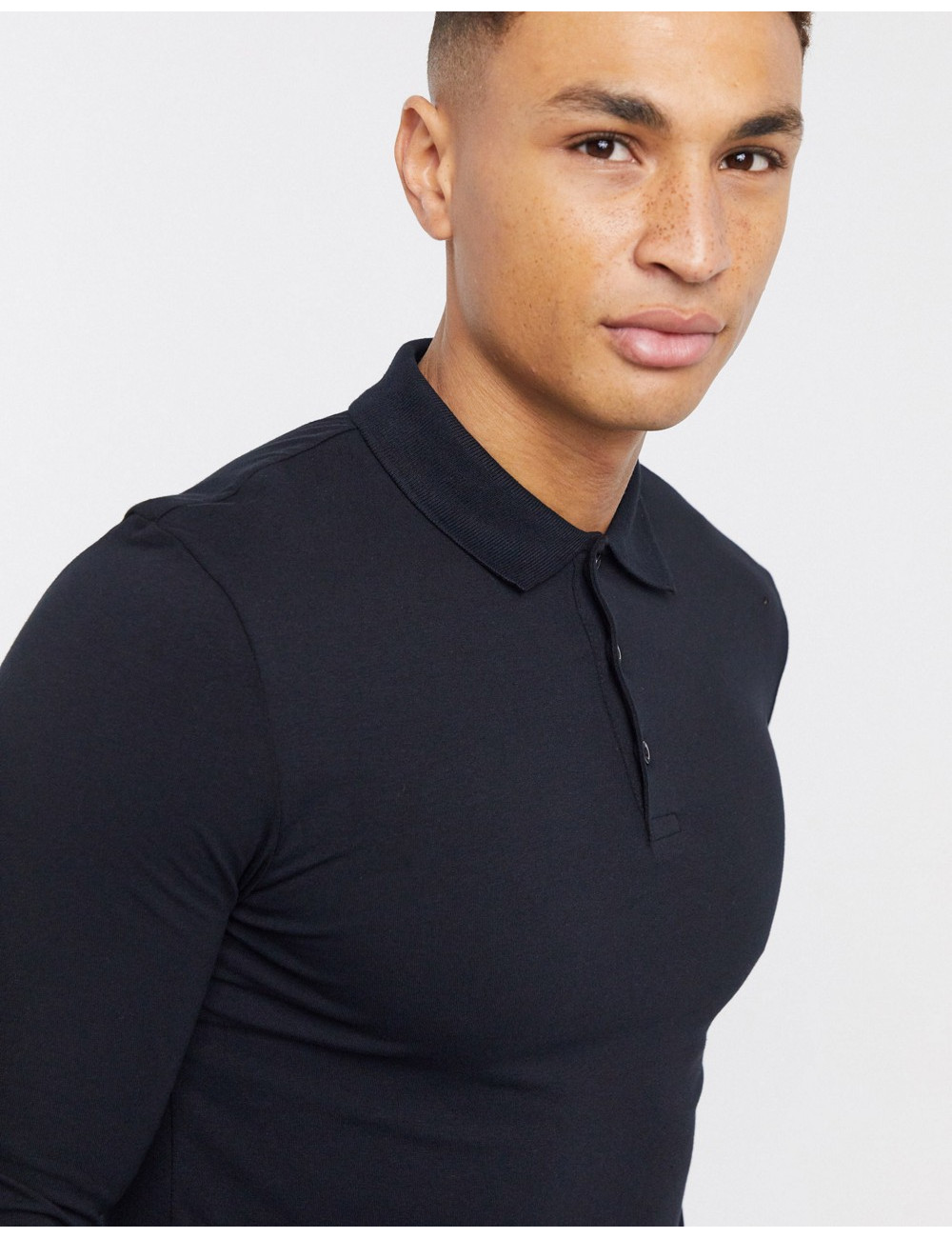 ASOS DESIGN muscle polo in...