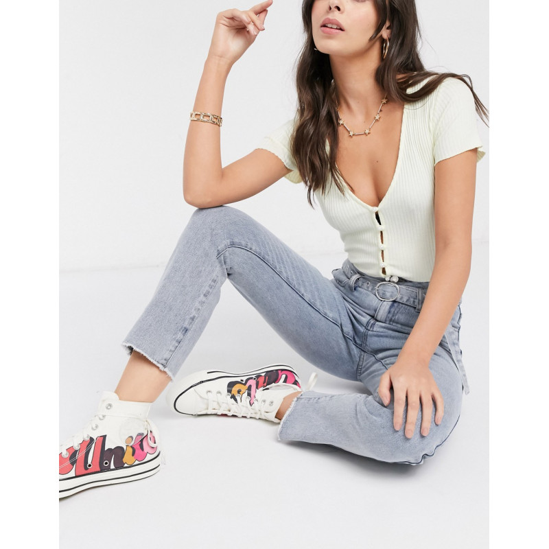Urban Bliss mom jeans with...