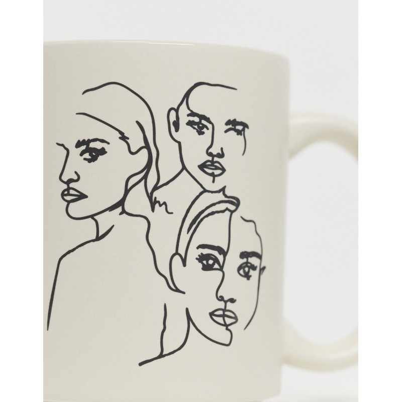 Typo mug with abstract...
