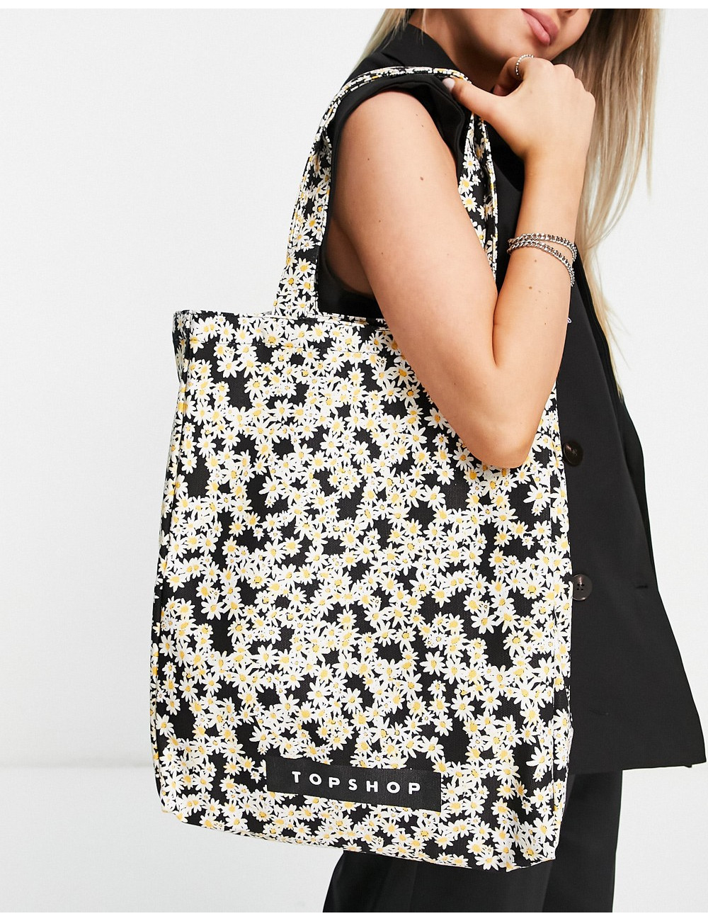 Topshop 2pk canvas tote in...