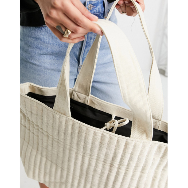 ASOS DESIGN quilted tote...
