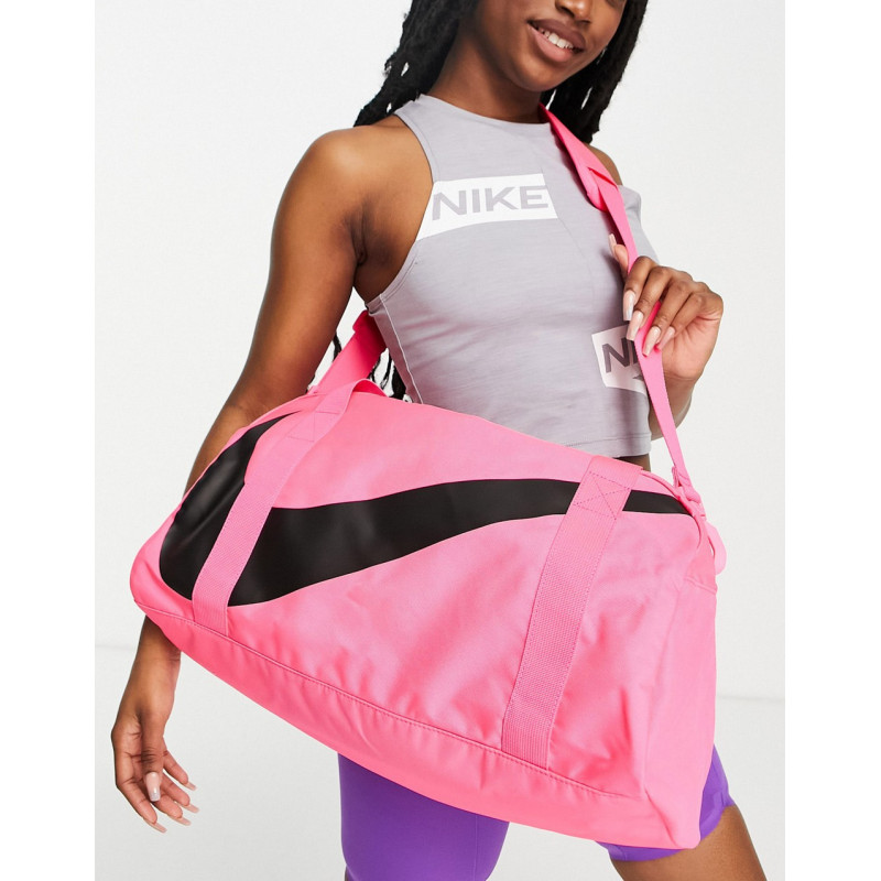 Nike gym barrel bag in pink