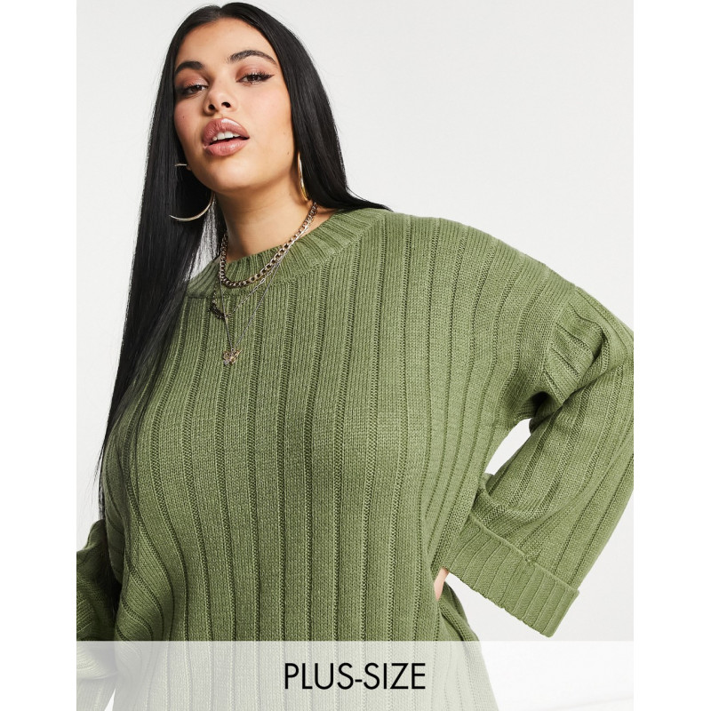 Yours ribbed sleeve jumper...