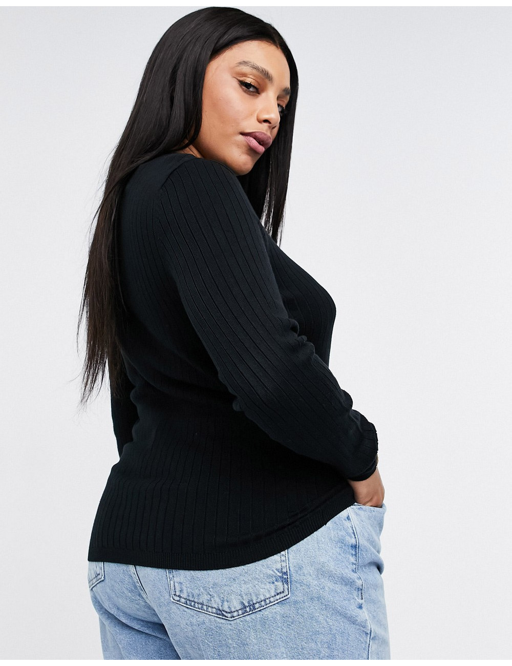 New Look Curve jumper in black