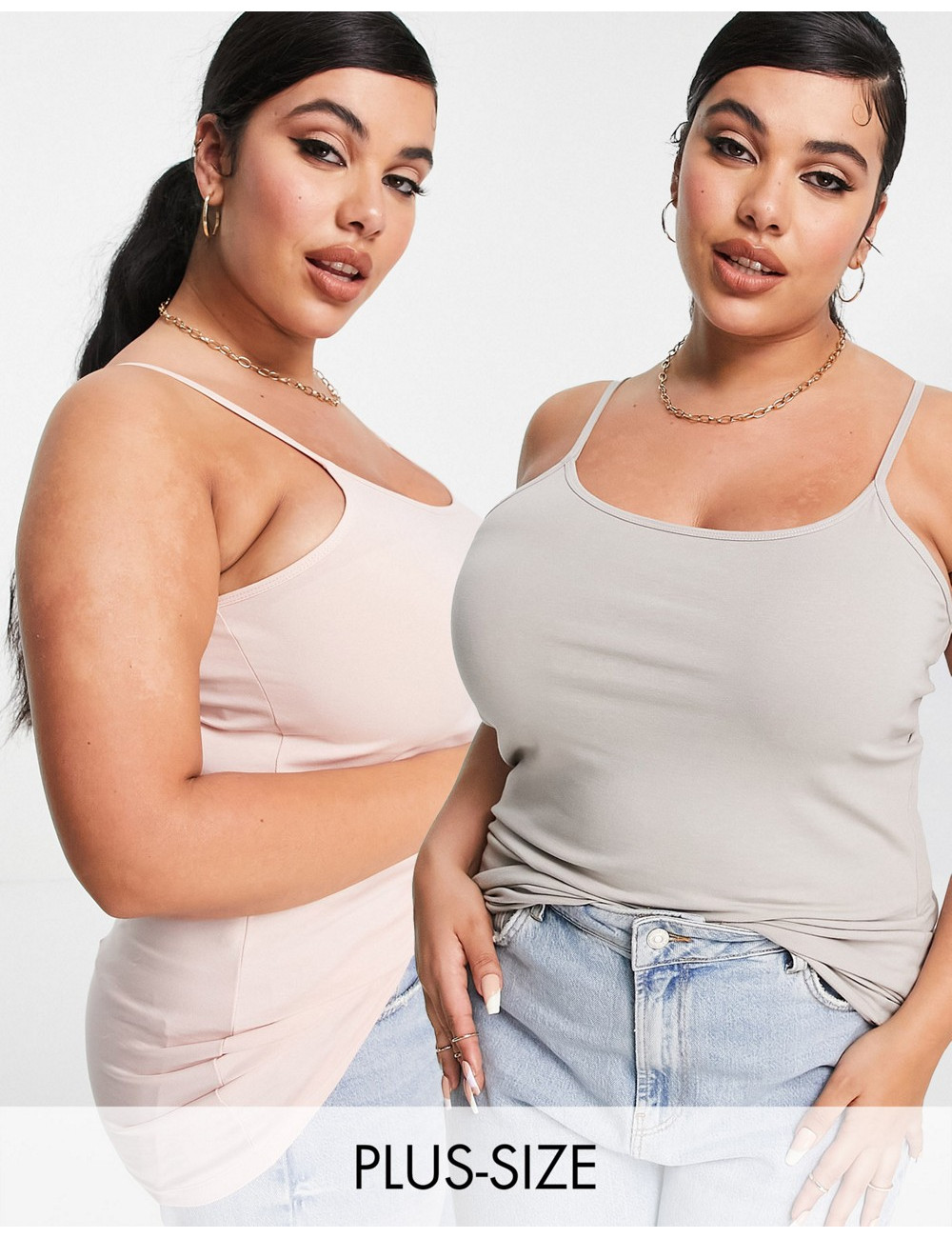 Yours 2 pack cami tops in...