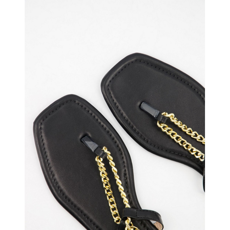 Glamorous flat sandals with...