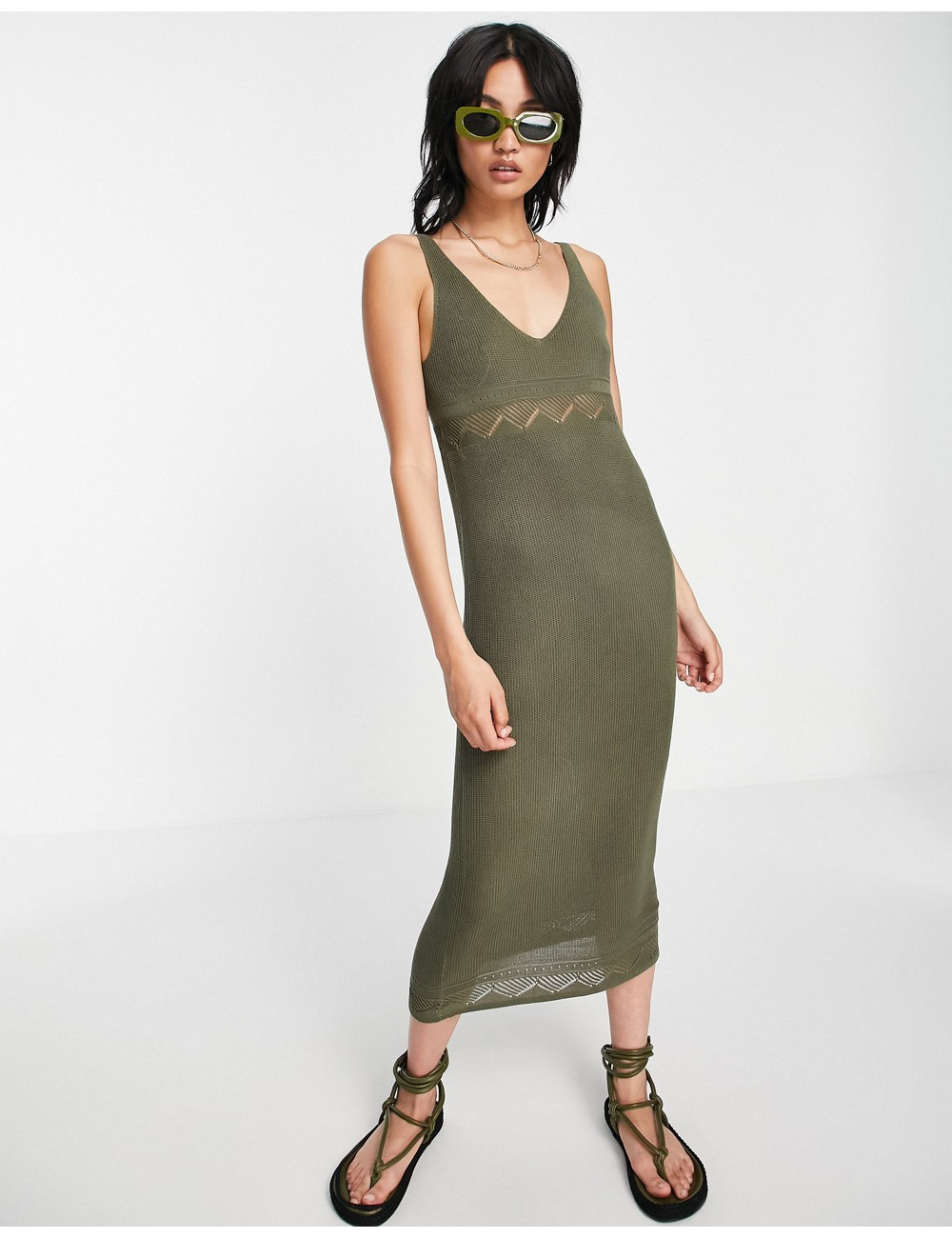 Y.A.S knitted maxi dress in...