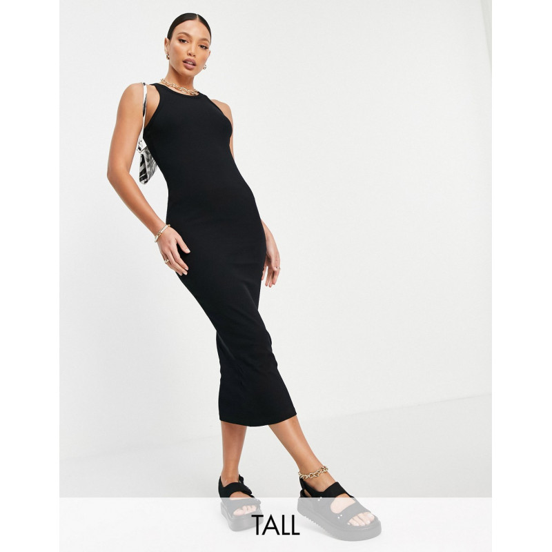 Only Tall ribbed maxi dress...