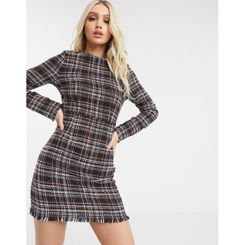 Missguided tweed shift dress