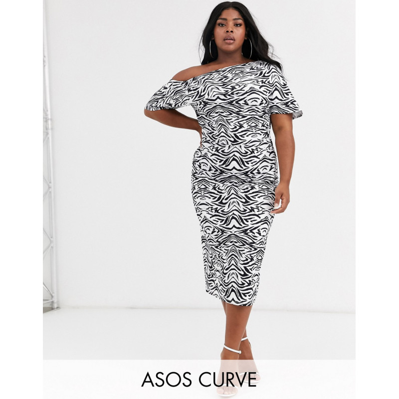 ASOS DESIGN Curve pleated...