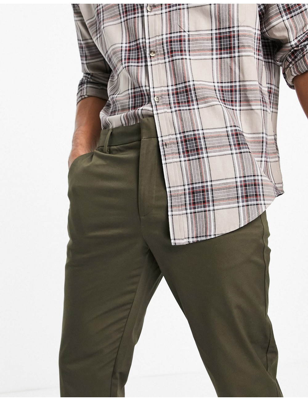 River Island tapered chinos...
