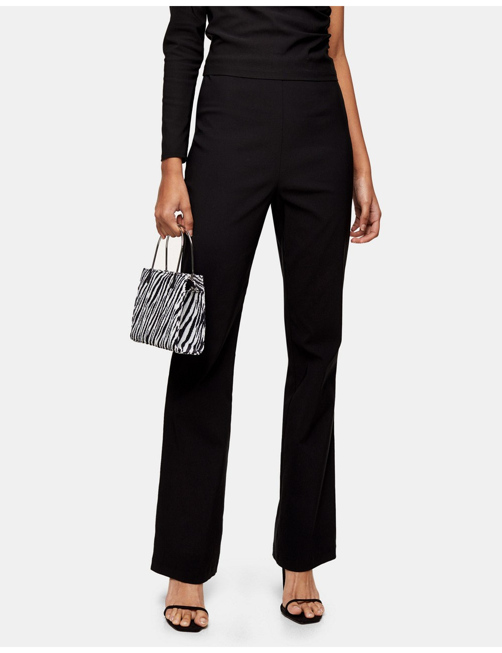 Topshop flared trousers in...