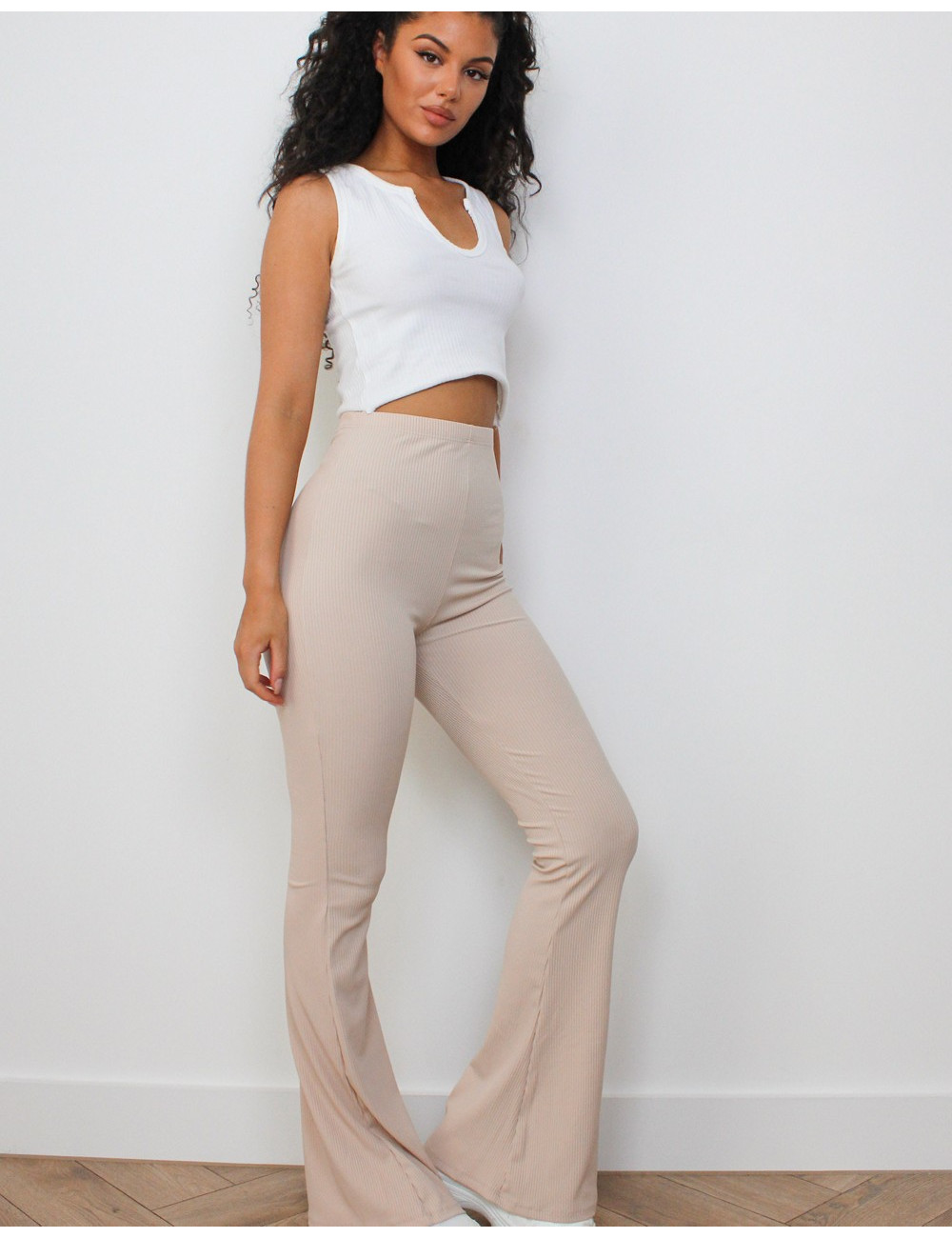 Missguided ribbed flare...