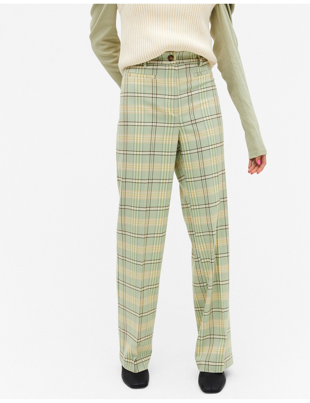 Monki Stacy check flare...