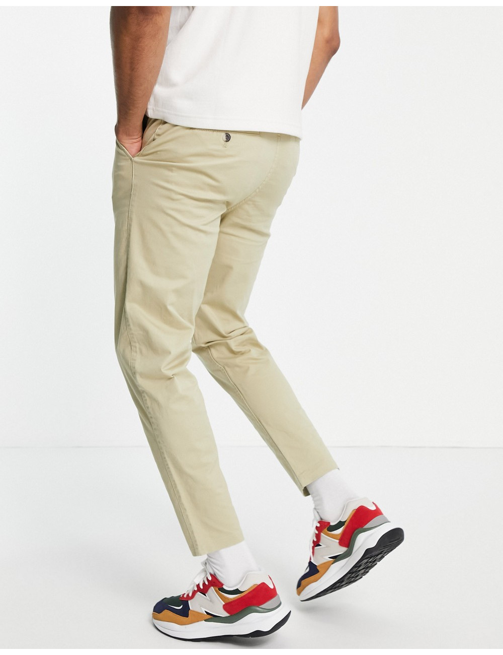 New Look tapered chino in...