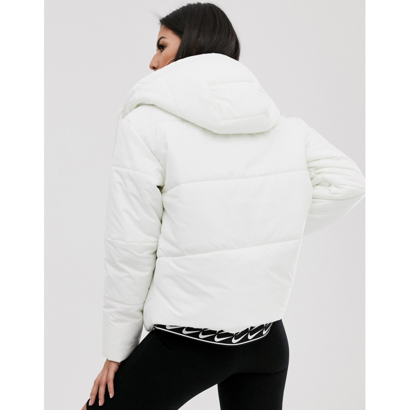 Nike white padded jacket