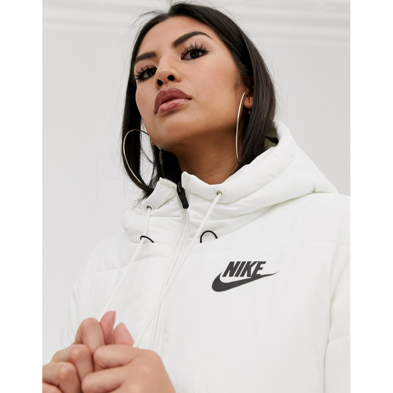 Nike white padded jacket