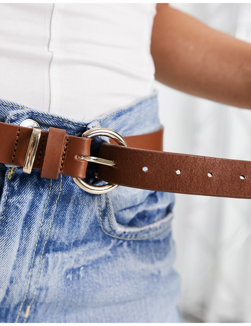 Accessorize leather belt...