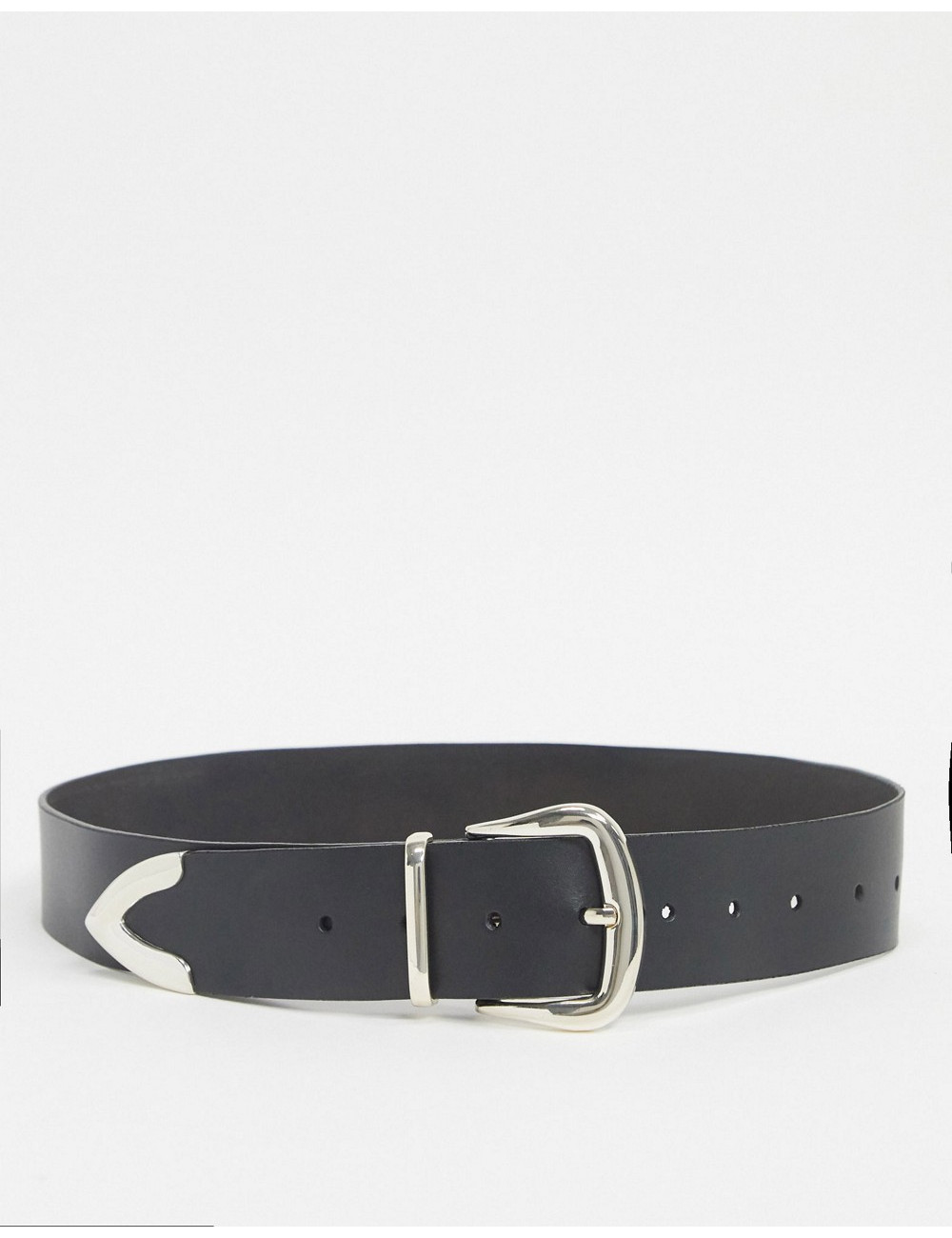 ASOS DESIGN leather tipped...