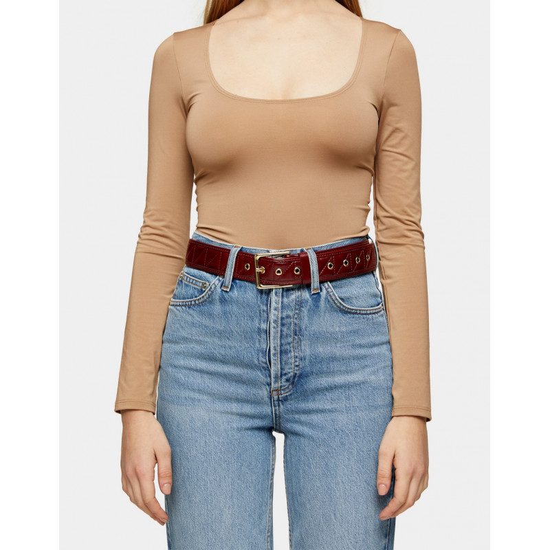 Topshop quilted belt in...
