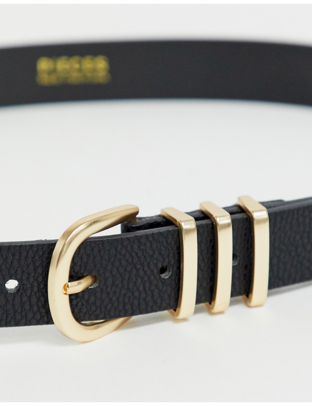 Pieces gold buckle belt in...