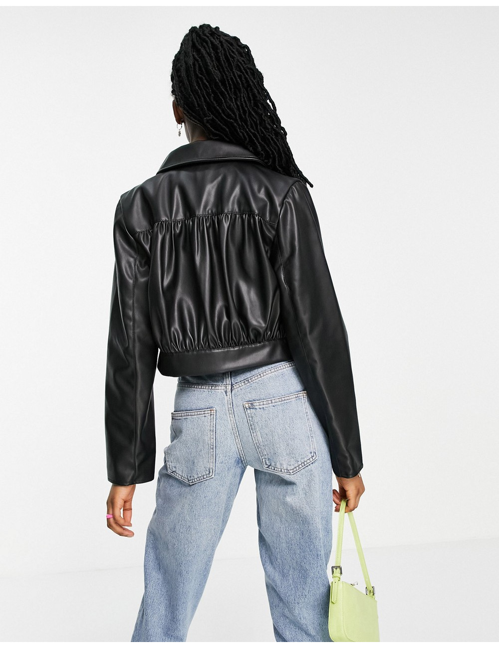 ASOS DESIGN cropped ruched...