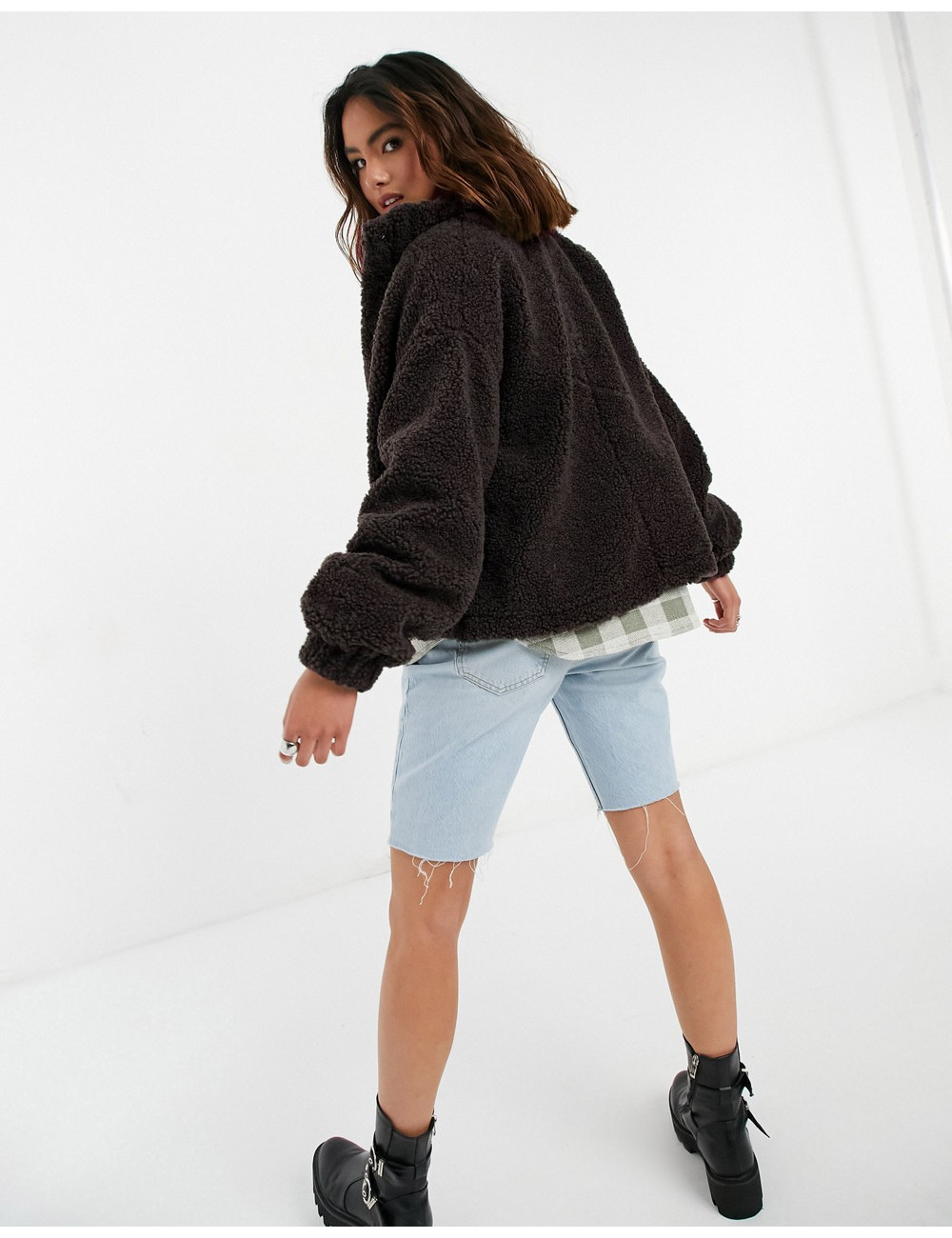 ASOS DESIGN fleece cropped...