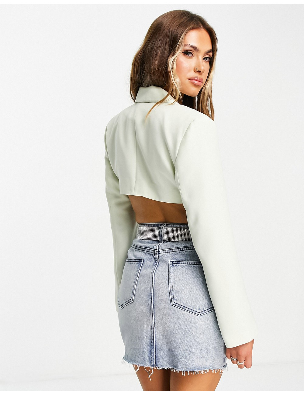 ASYOU cropped tailored...