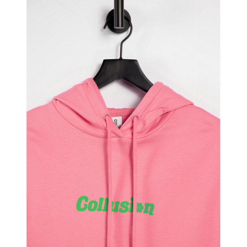 COLLUSION sleeveless hoodie...