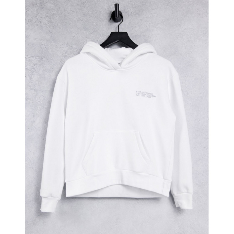 HIIT signature hoodie in white