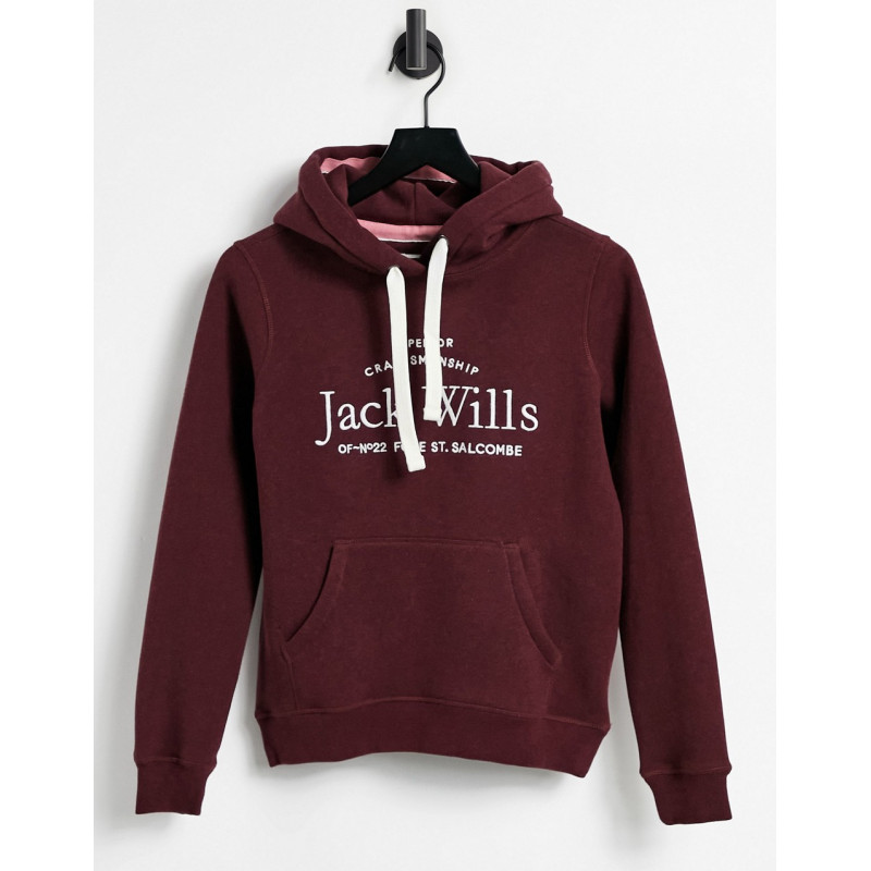 Jack Wills logo hoodie in...