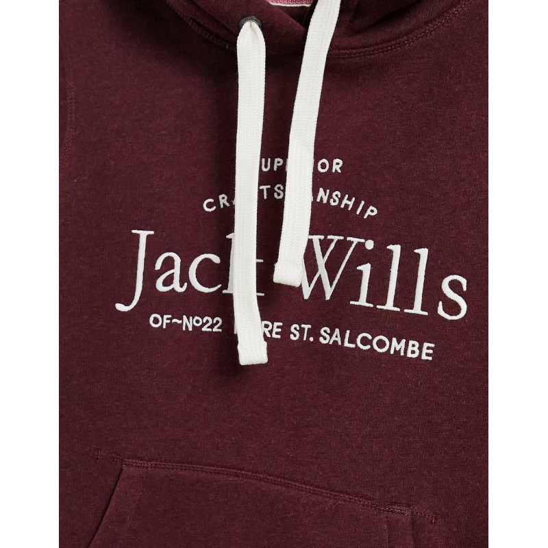 Jack Wills logo hoodie in...