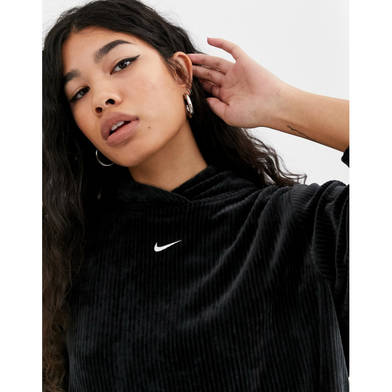 Nike black cord hoodie