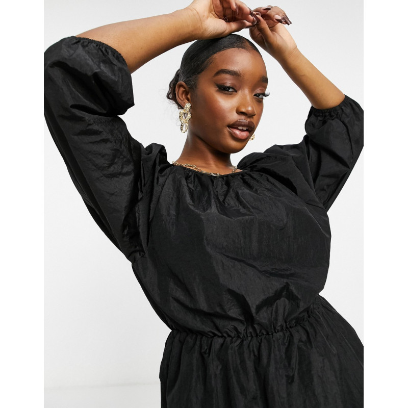 Missguided poplin top with...