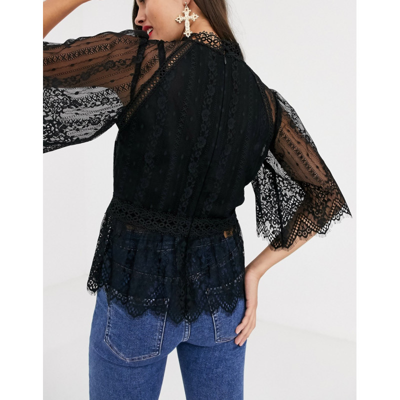 Ever New high neck lace top...